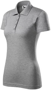 Ženska polo majica slim fit, tamno sivi mramor, 2XL #266131