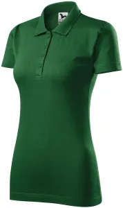 Ženska polo majica slim fit, tamnozelene boje, XL