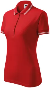 Ženska polo majica u kontrastu, crvena, M