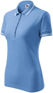 Ženska polo majica u kontrastu, plavo nebo, 2XL #262742