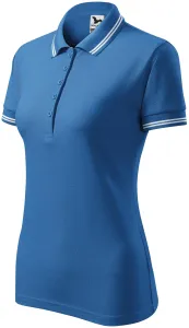 Ženska polo majica u kontrastu, svijetlo plava, XS