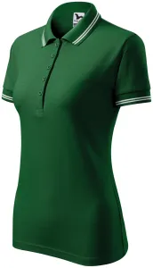 Ženska polo majica u kontrastu, tamnozelene boje, XS