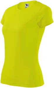 Ženska sportska majica, neonsko žuta, XS #260666