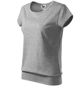 Ženska trendy majica, tamno sivi mramor, XL
