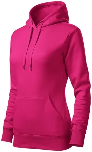Ženska trenirka s kapuljačom bez patentnog zatvarača, ružičasta, XL