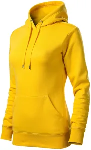 Ženska trenirka s kapuljačom bez patentnog zatvarača, žuta boja, XL