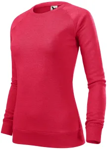 Ženski jednostavni pulover, crveni mramor, XL