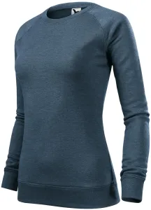 Ženski jednostavni pulover, tamni traper mramor, XS