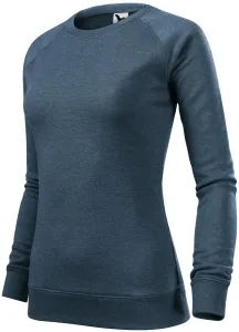 Ženski jednostavni pulover, tamni traper mramor, 2XL