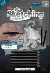Kreativni set za skiciranje - Hobotnica A5 (set na skiciranje)