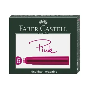 Patrone mastila u roza boji 6 kom (patrone Faber-Castell)