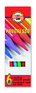 Set pastelnih olovki u lakiranom omotu PROGRESSO / 6-djelni
