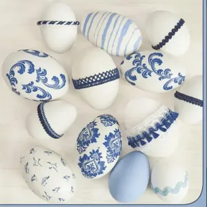Salveta za dekupaž Blue Style Easter Eggs - 1kom
