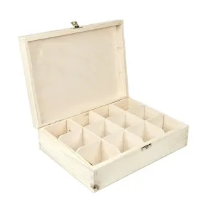 Drvena kutija za čaj - 12 pregrada (drveni proizvod za)