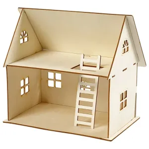 Kuća za lutke - drvena konstrukcija (kuća za lutke za djecu)