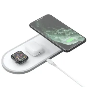 Dudao A11 bežični punjač 3in1 na AirPods / Apple Watch / smartphone, bijela