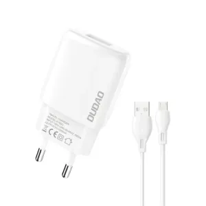 Dudao A1SEU punjač USB 7.5W + kabel Micro USB, bijela #362601