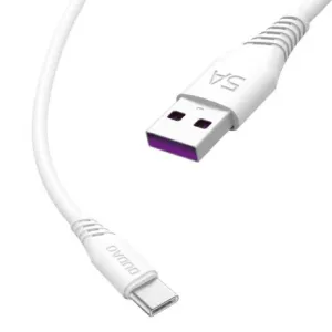 Dudao L2T kabel USB / USB-C 5A 2m, bijela