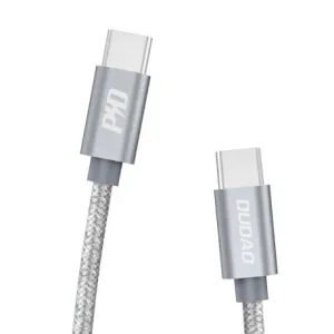 Dudao L5ProC kabel USB-C / USB-C PD QC 3.0 5A 45W 1m, siva #362525