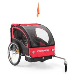 DURAMAXX Trailer Swift, prikolica za bicikl za dijete, 2 sjedala, 20 kg maks