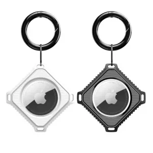 Dux Ducis Key Ring 2x ovitek za Apple AirTag, bijela/crno