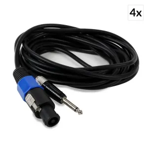 Electronic-Star kabel za zvučnik set PA-priključak-6,3mm-Mono-jack 5m