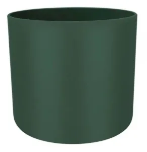 Plastový obal na květináč elho B.FOR SOFT, průměr 14 cm, tmavě zelený