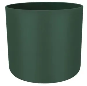 Plastový obal na květináč elho B.FOR SOFT, průměr 16 cm, tmavě zelený