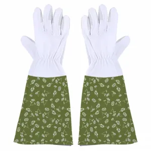 Zahradní rukavice Esschert Design, dámské, velikost M, bílo - zelené