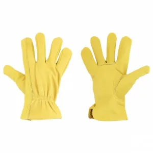Zahradní rukavice Esschert Design, UNISEX, kožené, velikost M, žluté