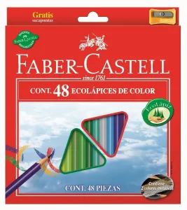Drvene bojice ECO Triangular standard set - 48 boja (Faber)