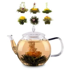 Feelino Čajnik, Bedida, 800 ml, 6 x cvijet čaja, zeleni