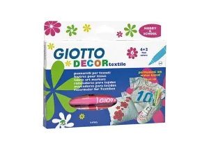 Flomasteri za tekstil GIOTTO DECOR textile/ 6 boja (markeri -)