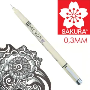 Flomaster za tehničko crtanje SAKURA Pigma Micron BLACK  / razne debljine ()
