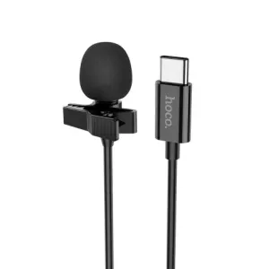 Hoco L14 Lavalier mikrofon USB-C, crno