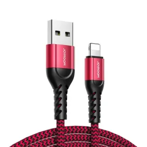 Joyroom N10 3x kabel USB / Lightning 0.25m + 1.2m + 2m, crvena