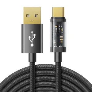 Joyroom Fast Charging kabel USB / USB-C 3A 2m, crno