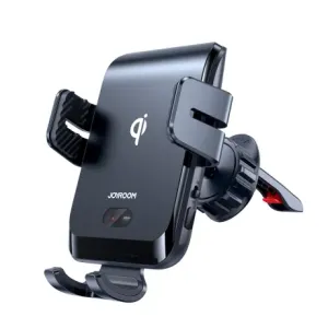 Joyroom JR-ZS214 Vent držač mobitela za auto, Qi punjač 15W, crno