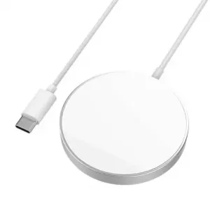 KAKU Magnetic punjač na iPhone 12, MagSafe, 15W, USB-C, bijela #369316