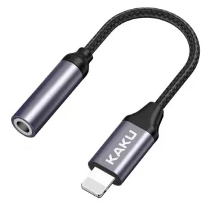 KAKU Audio Converter adapter Lightning / 3.5mm mini jack, crno