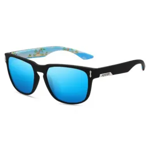 KDEAM Andover 5 sunčane naočale, Black & Pattern / Sky Blue #363880