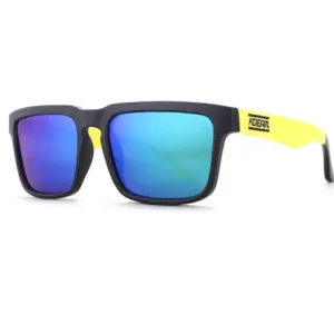 KDEAM Quincy 2 sunčane naočale, Black & Yellow / Green