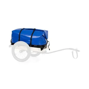 KLARFIT Companion Travel Bag, putna torba za prikolicu, 120 litara, vodootporna, roll top, PU, plava