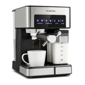 Klarstein Arabica Comfort, aparat za espresso, 1350W, 20 bara, 1,8 l, upravljačka površina osjetljiva na dodir #3102
