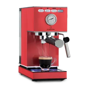 Klarstein Pauza, aparat za espresso, 1350 W, tlak 20 bara, spremnik za vodu: 1,4 litre, nehrđajući čelik #4201