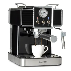 Klarstein Gusto Classico, aparat za espresso, 1350 W, tlak 20 bara, spremnik za vodu: 1,5 litre #3066