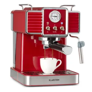 Klarstein Gusto Classico, aparat za espresso, 1350 W, tlak 20 bara, spremnik za vodu: 1,5 litre #3067
