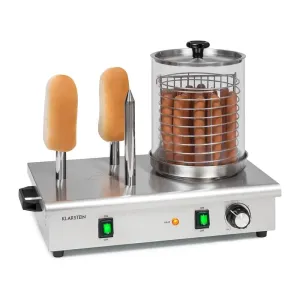 Klarstein Wurstfabrik 600, aparat za hot dog, 600W, 5L, 30-100°C, staklo, nehrđajući čelik