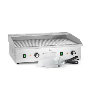 Klarstein Grillmeile 4400, električni roštilj, Plancha, 2x2200W, ploča za roštilj od nehrđajućeg čelika #5079