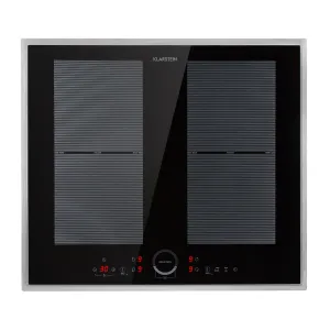 Klarstein Delicatessa 60 Prime, indukcijska ploča za kuhanje, 4 zone, 7000 W, timer, crna